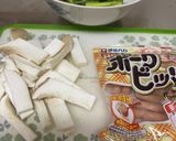 アスパラきのこポークビッツのにんにく炒め作り方2写真
