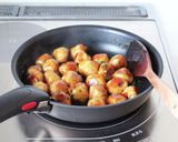 茹でて焼く【ふわふわ鶏つくね（大葉・たれ作り方6写真