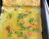 簡単！美味しい〜紅生姜と豆苗のたまご焼き作り方3写真