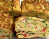 簡単！美味しい〜紅生姜と豆苗のたまご焼き作り方4写真