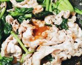 豚肉とほうれん草ピリ辛みそ炒め★お弁当作り方7写真