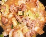 豚バラきゃべつの胡麻ピーナツパスタ作り方4写真
