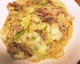 豚バラきゃべつの胡麻ピーナツパスタ作り方6写真
