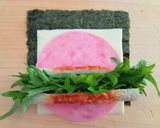 市松模様海苔でちくわ巻作り方1写真