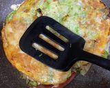 糖質制限にもなる何ちゃってお好み焼き作り方6写真