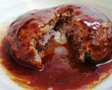 チーズＩＮデミグラスハンバーグ作り方1写真