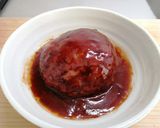 チーズＩＮデミグラスハンバーグ作り方3写真