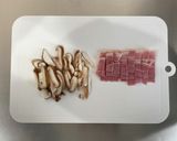 きのことベーコンのクリームパスタ作り方1写真