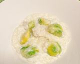 芽キャベツのクリームリゾット作り方8写真