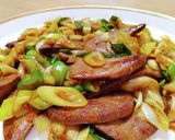 豚レバー＆長ねぎ、カレー炒め。作り方4写真