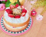やわらか卵のシフォンケーキで苺のケーキ♡作り方5写真