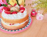やわらか卵のシフォンケーキで苺のケーキ♡作り方6写真
