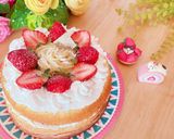 やわらか卵のシフォンケーキで苺のケーキ♡作り方7写真