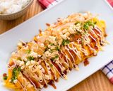 豚キャベもやしのとん平焼き作り方7写真