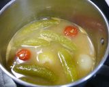 簡単！ペコロススナップエンドウのお味噌汁作り方4写真