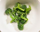 お一人様☆きな粉ごま甘酢ブロッコリー茸炒作り方3写真