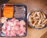 お弁当に作り置きに♪甘辛鶏ごぼう作り方1写真