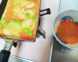 枝豆とアミエビ(桜エビ)の春色卵焼き作り方2写真