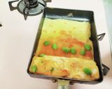 枝豆とアミエビ(桜エビ)の春色卵焼き作り方4写真
