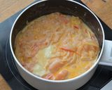 ダイエット版！エビのトマトクリームパスタ作り方4写真