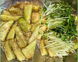 あと1品に♡なすと貝割れのごま味噌和え♪作り方3写真