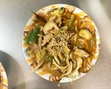レンジ簡単コク旨きな粉照り焼き味甘酢酢豚作り方17写真