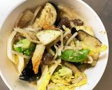 肉無チクワきな粉ごま甘酢クリーミー野菜炒作り方16写真