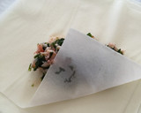 生あおさとカニカマの焼き春巻き作り方3写真