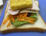 サラダチキンとラペのホットサンド作り方3写真
