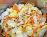 野菜たっぷり味噌ラーメン風スープ作り方4写真