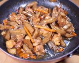 お弁当に作り置きに♪甘辛鶏ごぼう作り方7写真