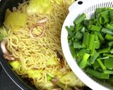 キャベツとわけぎの・イカ焼きそば作り方10写真
