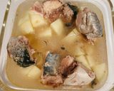 レンチンだけ！　サバ缶ポテトにんにく風味作り方3写真