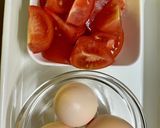 春色。トマトと卵の炒めもの。ふっくら。作り方1写真