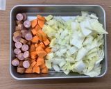 【大崎市】野菜たっぷりポトフ【学校給食】作り方1写真
