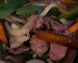 サツマイモと牛肉炒めもの作り方4写真
