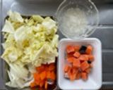 ベジアップ☆野菜と鮭のおろしあんかけ作り方1写真