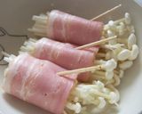 レンジで簡単!えのきベーコン作り方1写真