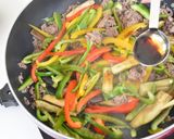 チンジャオロース風うどん作り方6写真