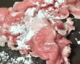豚こま✕ほうれん草★和風ジェノベーゼ作り方1写真