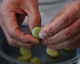 ソラマメのポタージュと春野菜のリゾット作り方1写真