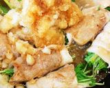 豚ロース水菜巻きのおろしポン酢煮作り方5写真
