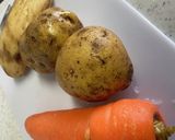 じゃがいもとにんじんのカリカリチーズ焼き作り方1写真