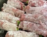 ふだ肉で小松菜巻いてみた！作り方4写真