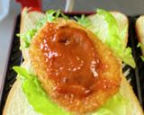 ピザソースとチーズ♪コロッケホットサンド作り方4写真