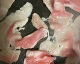 簡単　ネギ醤油豚丼作り方1写真
