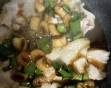 簡単　ネギ醤油豚丼作り方3写真