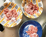 簡単きな粉コク旨梅味豚こま大根青椒肉絲風作り方3写真