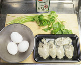 大粒牡蠣の卵とじ丼作り方1写真