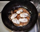 大粒牡蠣の卵とじ丼作り方5写真